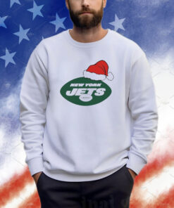 New York Jets Santa Logo Christmas Holiday T-Shirt
