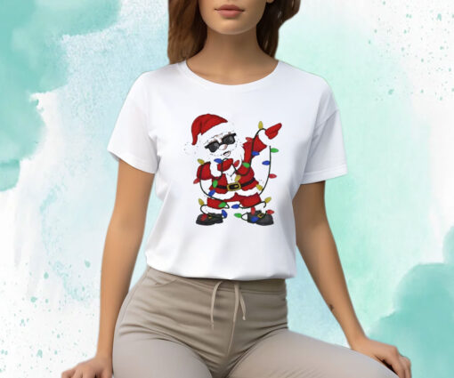 Santa Claus With Christmas Lights T-Shirt