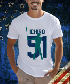 Ichiro Suzuki Jersey Number Artwork Shirt