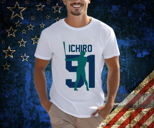 Ichiro Suzuki Jersey Number Artwork Shirt