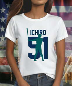 Ichiro Suzuki Jersey Number Artwork Shirt