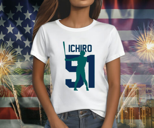 Ichiro Suzuki Jersey Number Artwork Shirt