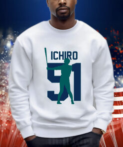 Ichiro Suzuki Jersey Number Artwork Shirt