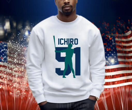 Ichiro Suzuki Jersey Number Artwork Shirt