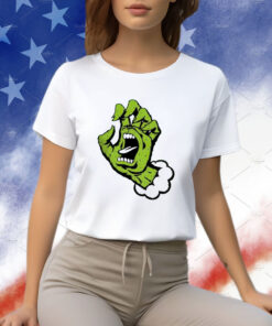 The Grinch And A Famous Screaming Anti Christmas Hand T-Shirt