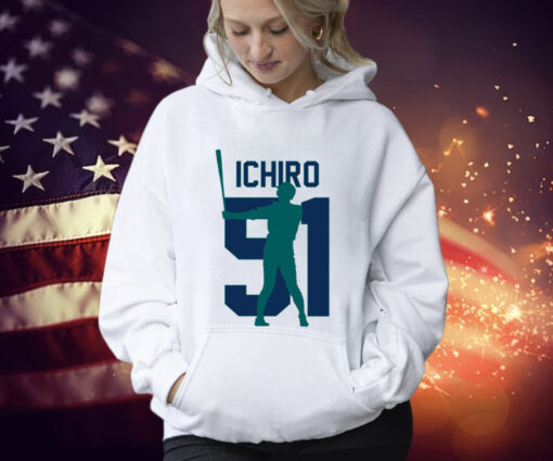 Ichiro Suzuki Jersey Number Artwork Shirt