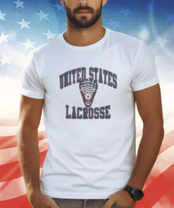 Streaker Sports Usa Lacrosse Retro Stick TShirts