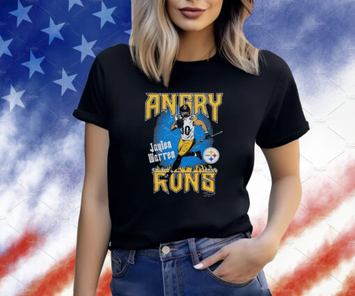 Angry Runs Steelers Jaylen Warren T-Shirt