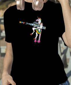 Punk Rock Rainbow Unicorn T Shirt