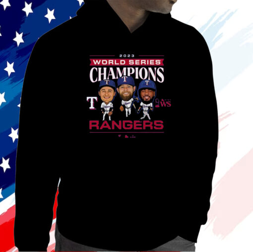 Texas Rangers 2023 World Series Champions Star Players TShirt