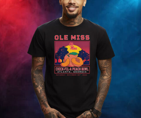 2023 Peach Bowl Merch Ole Miss Rebels Fierce Competitor Shirts