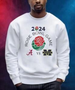 Michigan Wolverines Vs Alabama Crimson Tide 2024 Rose Bowl Logo Matchup Shirts