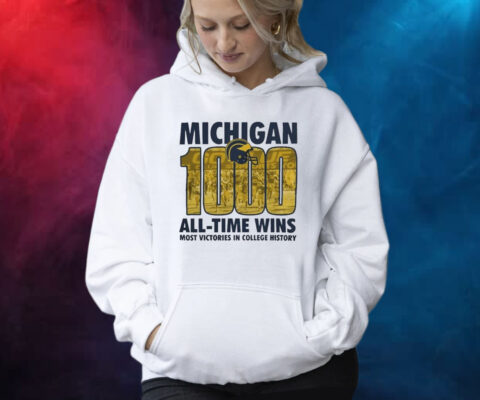 Michigan Wolverines Yellow 1000 All Time Wins Shirts