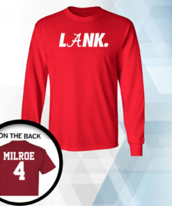 Official Jalen Milroe Alabama Football Lank Long Sleeve Shirt