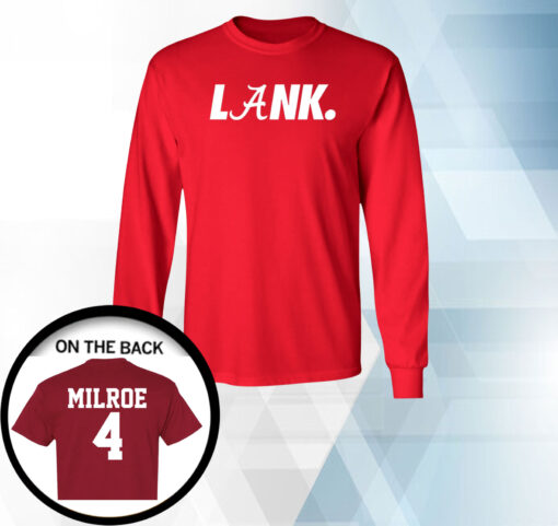 Official Jalen Milroe Alabama Football Lank Long Sleeve Shirt