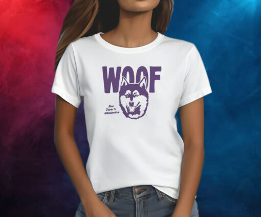 Washington Huskies Woof Bow Down Retro Shirts