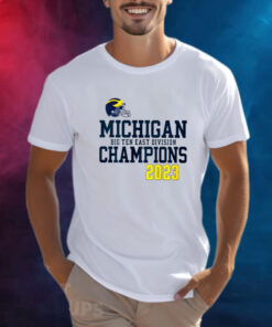 Michigan Wolverines Big Ten East Division Champions 2023 T-Shirt