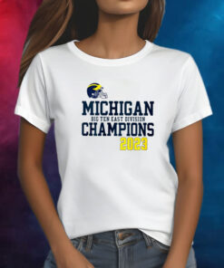 Michigan Wolverines Big Ten East Division Champions 2023 T-Shirt