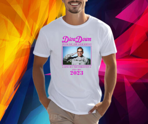 Diva Down Thank You For Your Service George Santos T-Shirt