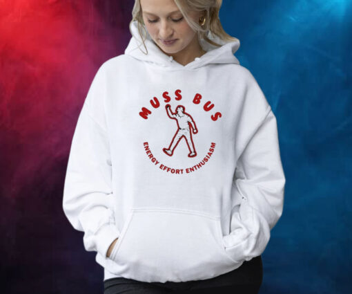 Nicole Musselman Wearing Muss Bus Energy Effort Enthusiasm Hoodie Shirt