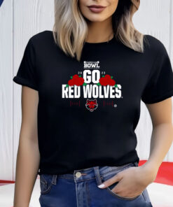 Arkansas State Red Wolverhampton 2023 Camellia Bowl Go Red Wolves Shirt
