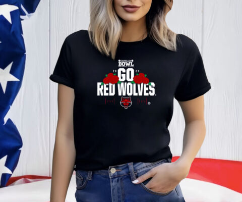 Arkansas State Red Wolverhampton 2023 Camellia Bowl Go Red Wolves Shirt