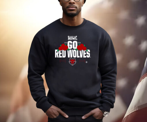 Arkansas State Red Wolverhampton 2023 Camellia Bowl Go Red Wolves Shirt