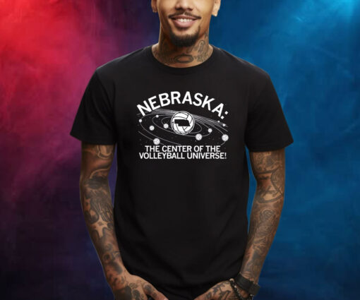 NEBRASKA: VOLLEYBALL UNIVERSE CHARCOAL T-SHIRT