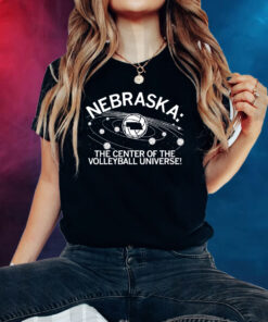 NEBRASKA: VOLLEYBALL UNIVERSE CHARCOAL T-SHIRT