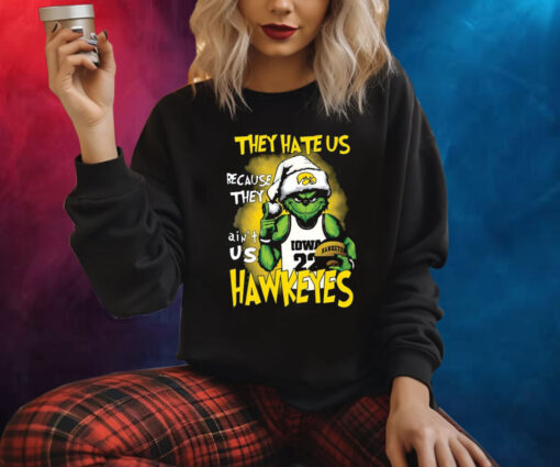 They Hate Us Because They Aint Us Hawkeyes Grinch Sweatshirt