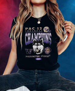Washington Huskies 2023 Pac-12 Champions Tee Shirt