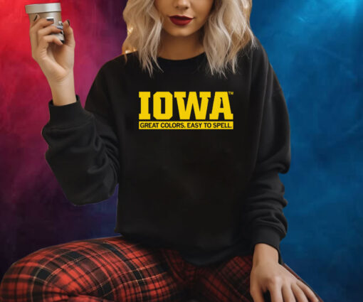 IOWA: GREAT COLORS EASY TO SPELL SWEATSHIRT