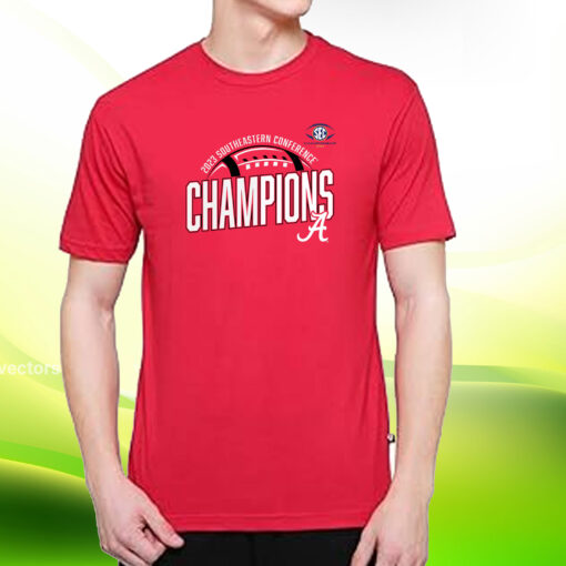 Alabama Crimson Tide Fanatics Branded 2023 Sec Football Conference Champions T-Shirt