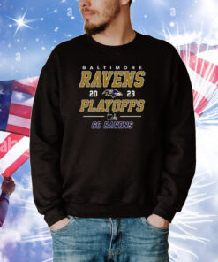 Baltimore Ravens 2023 Playoffs Go Ravens T-Tee Shirts