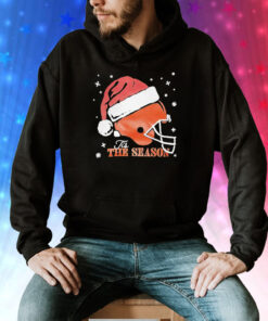 Browns Helmet Santa Hat The Season Christmas T-Shirts Hoodie