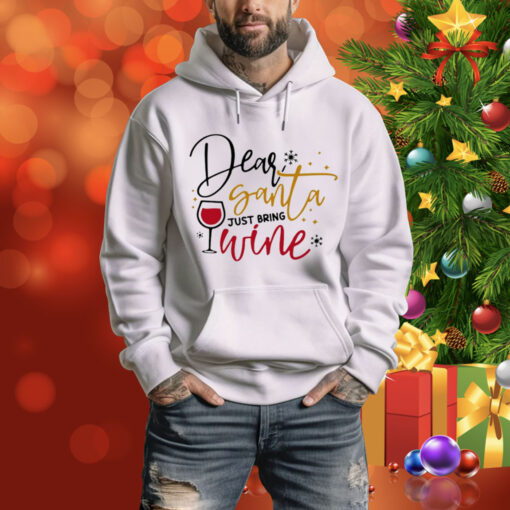 Dear Santa Just Bring Wine Snow Christmas Sweater