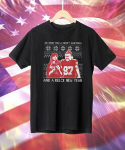 Merry Swiftmas Taylor And Kelce New Year Shirt T-Shirt