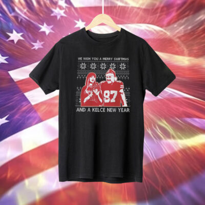Merry Swiftmas Taylor And Kelce New Year Shirt T-Shirt