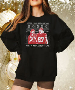 Merry Swiftmas Taylor And Kelce New Year Shirt Sweatshirt