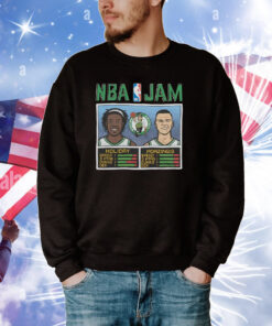 Nba Jam Celtics Holiday And Porzingis Tee Shirts