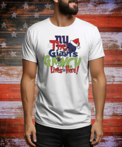 The New York Giants x Grinch Lives Here Christmas SweatShirts