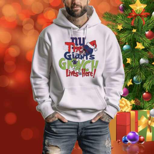 The New York Giants x Grinch Lives Here Christmas Sweater