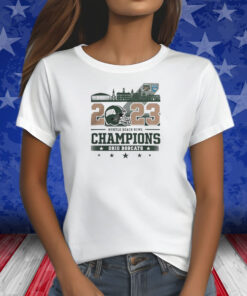 Ohio Bobcats Football 2023 White Design Myrtle Beach Bowl Champions Shirts