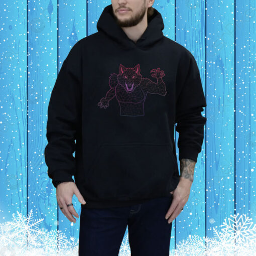 Bisexual Werewolf Holographic Hoodie Shirt