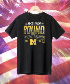 Michigan Wolverines Jordan Brand College Football Playoff 2024 National Championship Game Tee Shirt