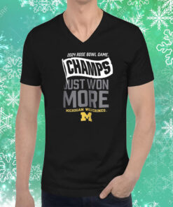 Michigan Wolverines Jordan Brand College Football Playoff 2024 Rose Bowl Champions Locker Room T-Shirts