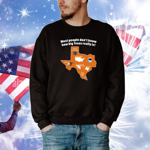 Most People Don't Know How Big Texas Really Is Tee Shirts