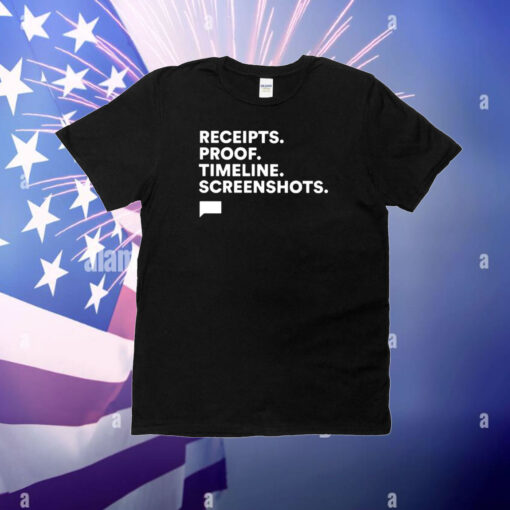 The Real Housewives Of Salt Lake City Receipts Proof Timeline Screenshots T-Shirt