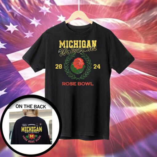 Vintage Michigan Rose Bowl 2024 CFP Semi Flower T-Shirt