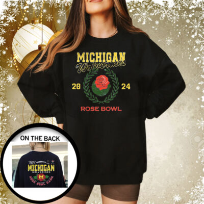 Vintage Michigan Rose Bowl 2024 CFP Semi Flower Sweatshirt